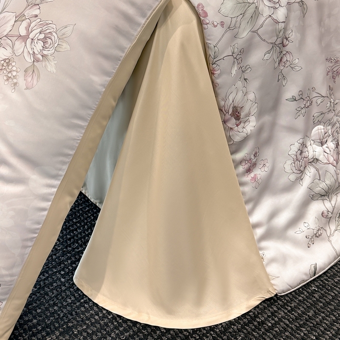 91家纺网 家纺一手货源 找家纺 慕晨 2025新款莱赛尔天丝数码印花四件套莱赛尔夏被四件套天丝夏凉被直播热款夏被被子被芯 锦兮-粉