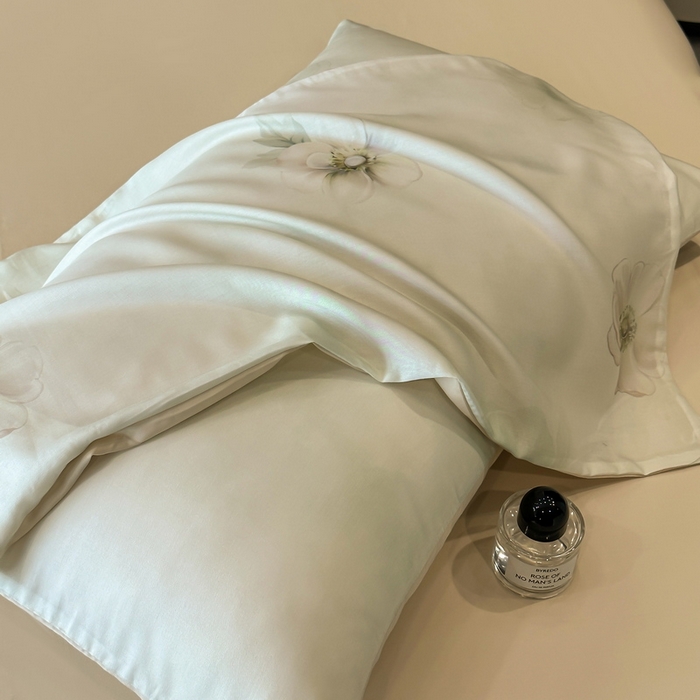 91家纺网 家纺一手货源 找家纺 慕晨 2025新款莱赛尔天丝数码印花四件套莱赛尔夏被四件套天丝夏凉被直播热款夏被被子被芯 栖然 绿