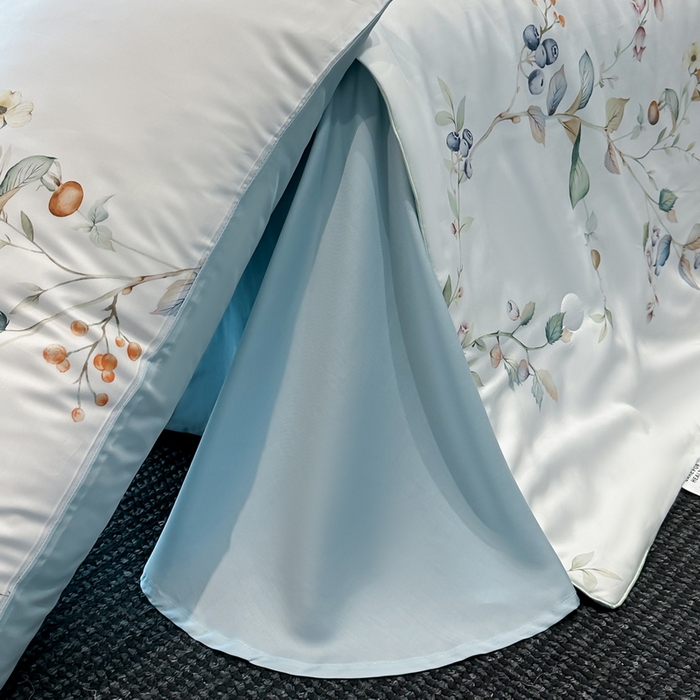 91家纺网 家纺一手货源 找家纺 慕晨 2025新款莱赛尔天丝数码印花四件套莱赛尔夏被四件套天丝夏凉被直播热款夏被被子被芯 阡陌