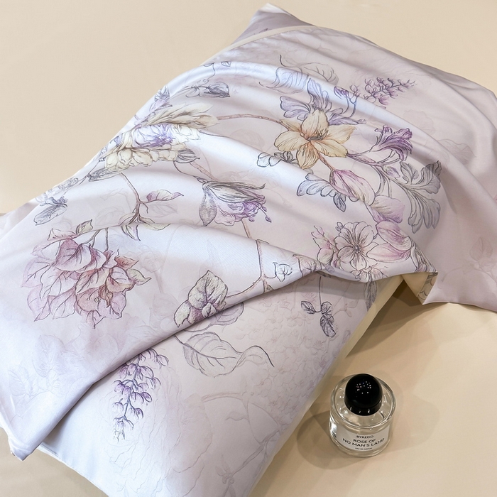 91家纺网 家纺一手货源 找家纺 慕晨 2025新款莱赛尔天丝数码印花四件套莱赛尔夏被四件套天丝夏凉被直播热款夏被被子被芯 韵眠 玉