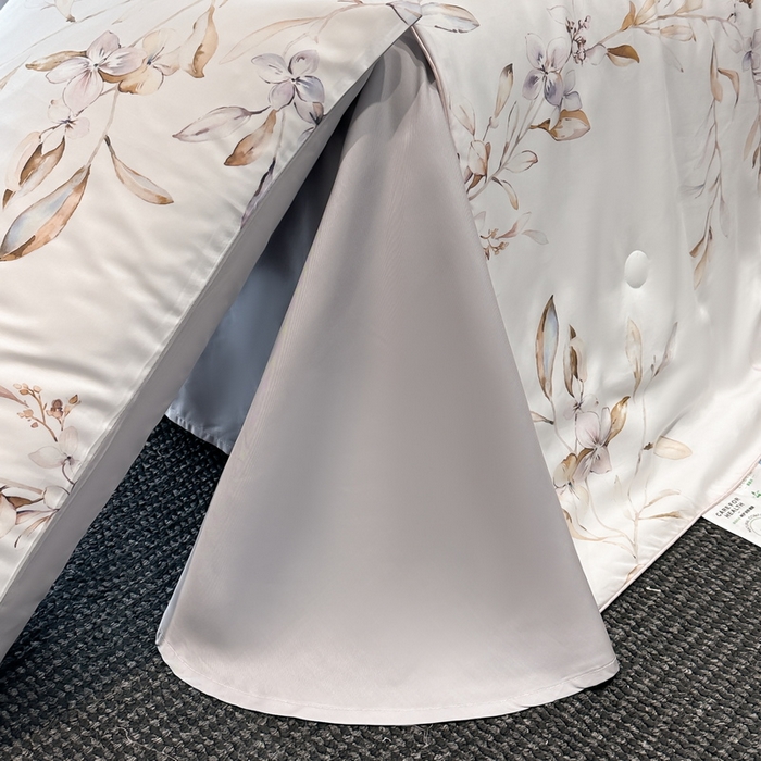 91家纺网 家纺一手货源 找家纺 慕晨 2025新款莱赛尔天丝数码印花四件套莱赛尔夏被四件套天丝夏凉被直播热款夏被被子被芯 枝雅