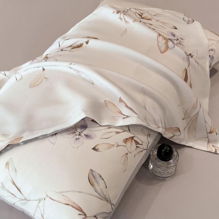 91家纺网 家纺一手货源 找家纺 慕晨 2025新款莱赛尔天丝数码印花四件套莱赛尔夏被四件套天丝夏凉被直播热款夏被被子被芯 枝雅