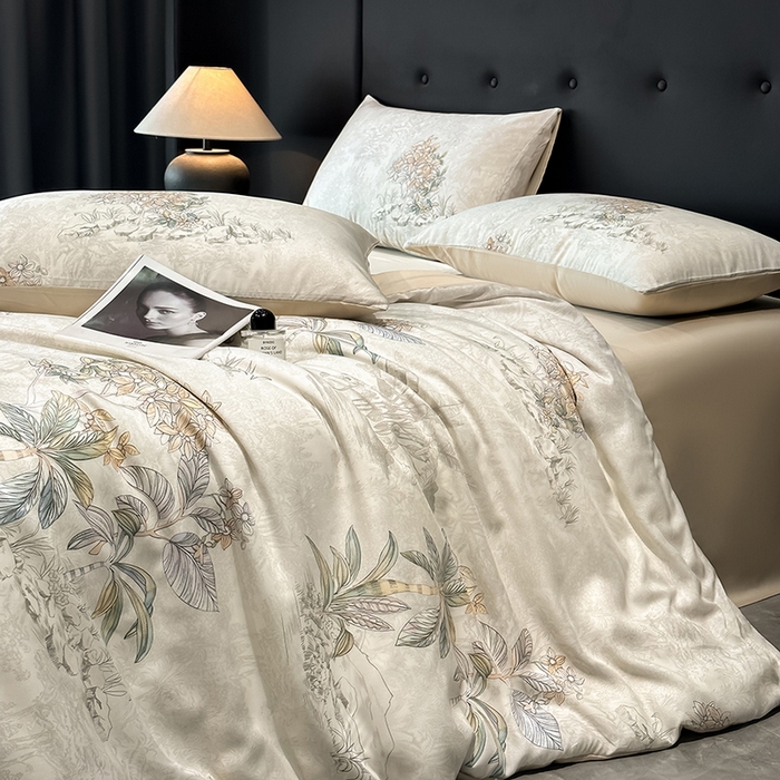 91家纺网 家纺一手货源 找家纺 （总）慕晨 2025新款莱赛尔天丝数码印花四件套莱赛尔夏被四件套天丝夏凉被直播热款四件套