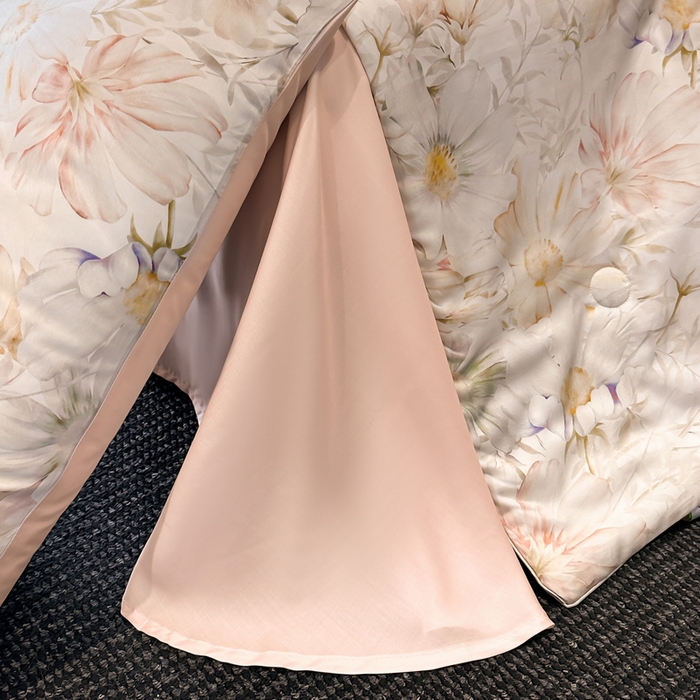 91家纺网 家纺一手货源 找家纺 慕晨 2025新款莱赛尔天丝数码印花四件套莱赛尔夏被四件套天丝夏凉被直播热款夏被被子被芯 芷韵 玉