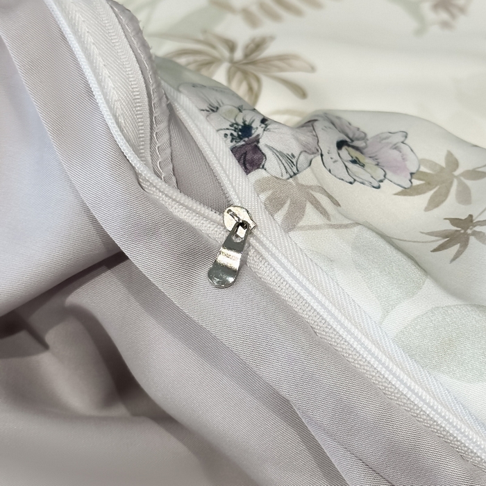 91家纺网 家纺一手货源 找家纺 慕晨 2025新款莱赛尔天丝数码印花四件套莱赛尔夏被四件套天丝夏凉被直播热款四件套 寻光 浅绿