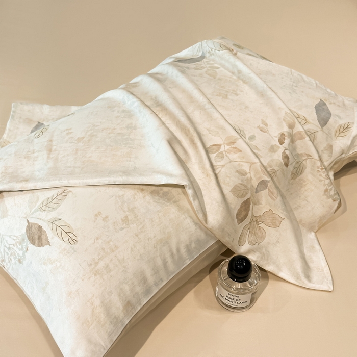 91家纺网 家纺一手货源 找家纺 慕晨 2025新款莱赛尔天丝数码印花四件套莱赛尔夏被四件套天丝夏凉被直播热款四件套 藏幽 香槟