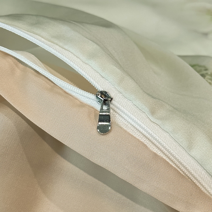 91家纺网 家纺一手货源 找家纺 慕晨 2025新款莱赛尔天丝数码印花四件套莱赛尔夏被四件套天丝夏凉被直播热款四件套 栖然 绿