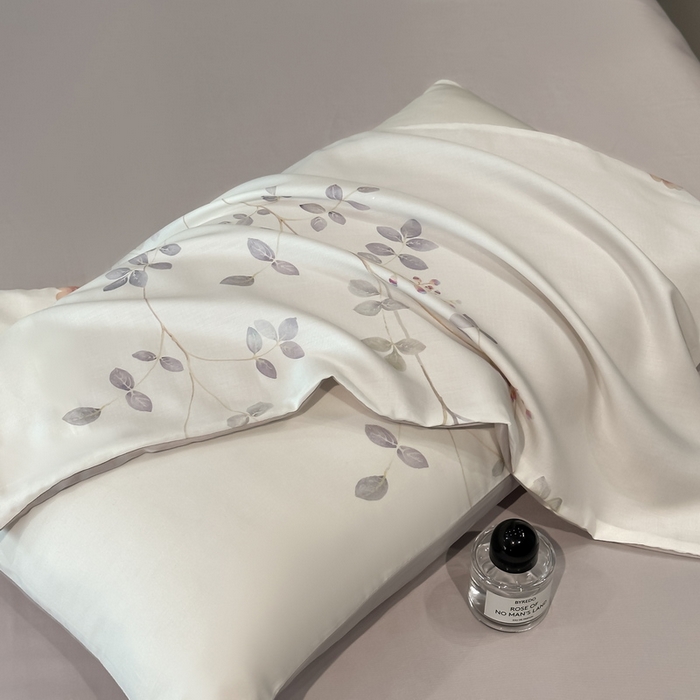 91家纺网 家纺一手货源 找家纺 慕晨 2025新款莱赛尔天丝数码印花四件套莱赛尔夏被四件套天丝夏凉被直播热款四件套 星逸