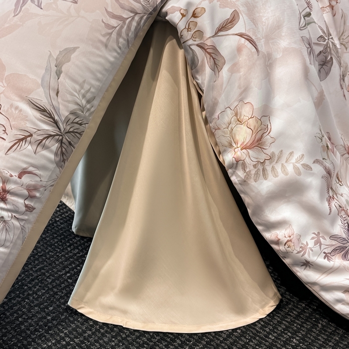 91家纺网 家纺一手货源 找家纺 慕晨 2025新款莱赛尔天丝数码印花四件套莱赛尔夏被四件套天丝夏凉被直播热款四件套 寻光 玉