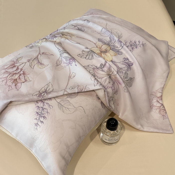 91家纺网 家纺一手货源 找家纺 慕晨 2025新款莱赛尔天丝数码印花四件套莱赛尔夏被四件套天丝夏凉被直播热款四件套 韵眠 玉