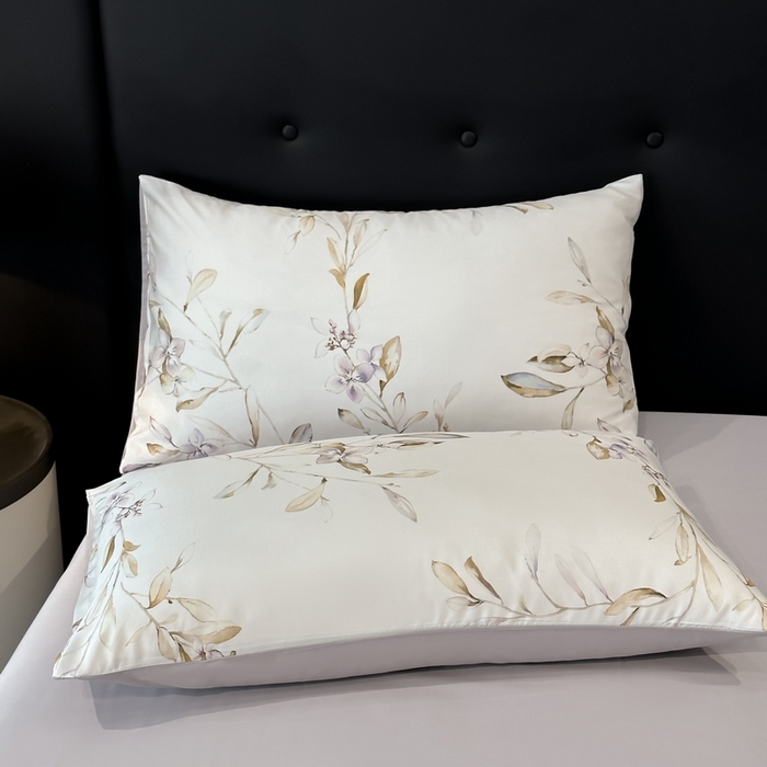 91家纺网 家纺一手货源 找家纺 慕晨 2025新款莱赛尔天丝数码印花四件套莱赛尔夏被四件套天丝夏凉被直播热款四件套 枝雅