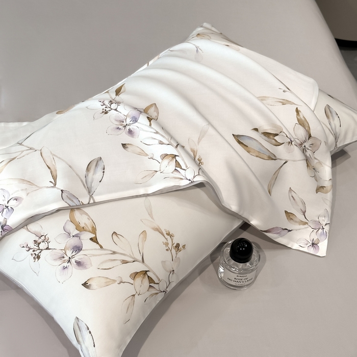 91家纺网 家纺一手货源 找家纺 慕晨 2025新款莱赛尔天丝数码印花四件套莱赛尔夏被四件套天丝夏凉被直播热款四件套 枝雅