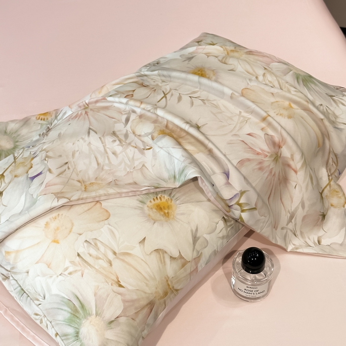 91家纺网 家纺一手货源 找家纺 慕晨 2025新款莱赛尔天丝数码印花四件套莱赛尔夏被四件套天丝夏凉被直播热款四件套 芷韵 玉