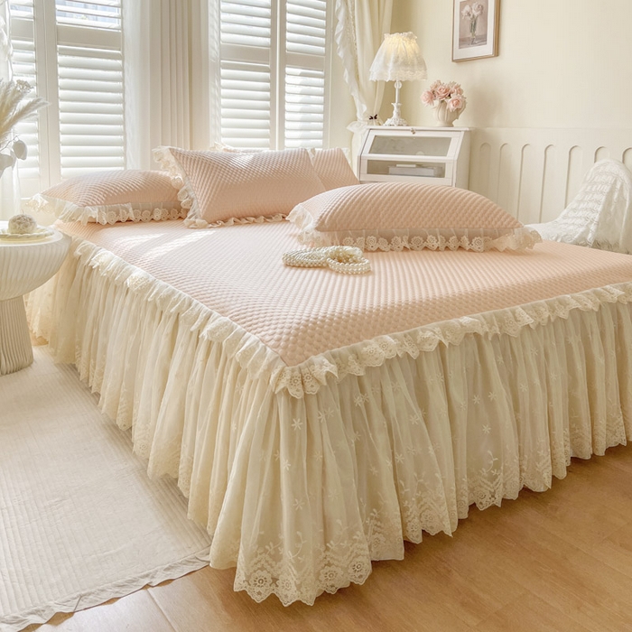 91家纺网 家纺一手货源 找家纺 恋尚 2025新款立体裸睡凉感冰豆豆席豆豆夏被夏凉被空调被四件套-伊米（控价265起） 伊米-清新玉