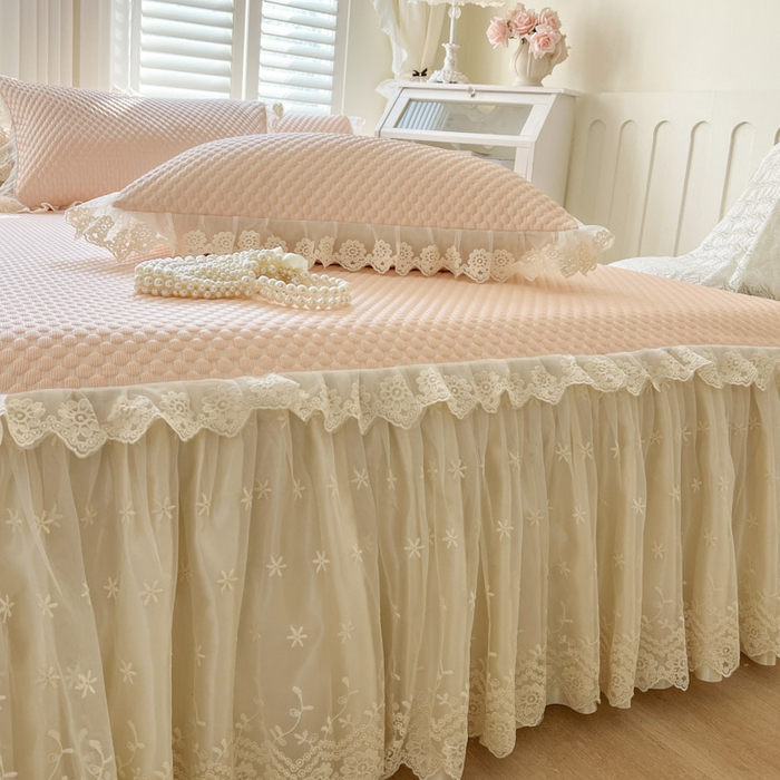 91家纺网 家纺一手货源 找家纺 恋尚 2025新款立体裸睡凉感冰豆豆席豆豆夏被夏凉被空调被四件套-伊米（控价265起） 伊米-清新玉