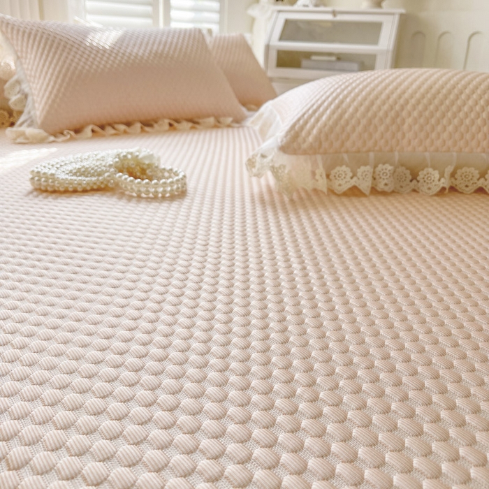 91家纺网 家纺一手货源 找家纺 恋尚 2025新款立体裸睡凉感冰豆豆席豆豆夏被夏凉被空调被四件套-伊米（控价265起） 伊米-清新玉