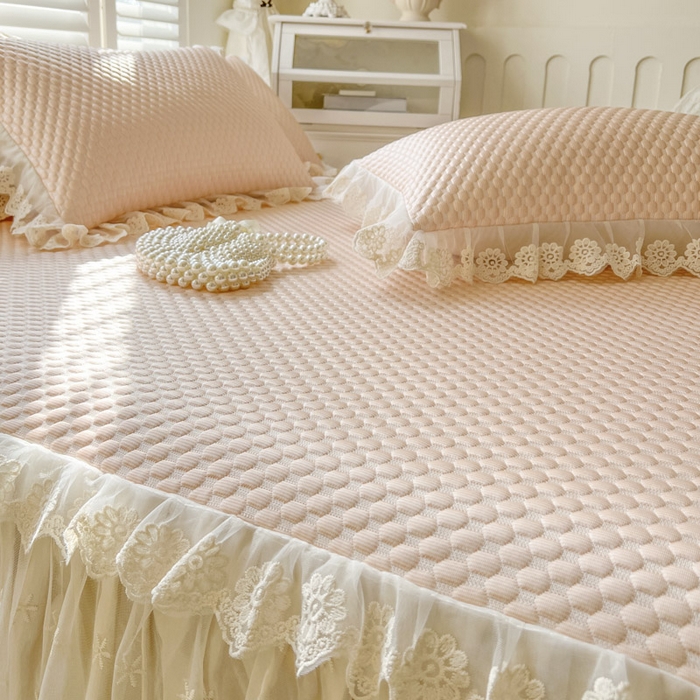 91家纺网 家纺一手货源 找家纺 恋尚 2025新款立体裸睡凉感冰豆豆席豆豆夏被夏凉被空调被四件套-伊米（控价265起） 伊米-清新玉