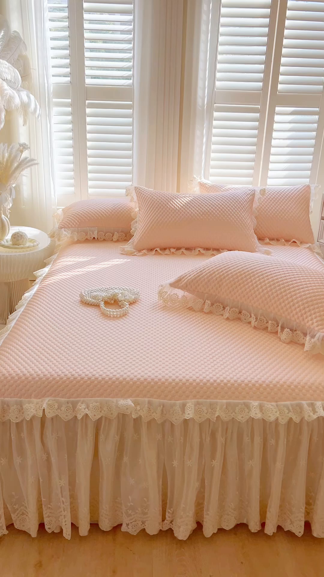 91家纺网 家纺一手货源 找家纺 恋尚 2025新款立体裸睡凉感冰豆豆席豆豆夏被夏凉被空调被四件套-伊米（控价265起） 伊米-清新玉