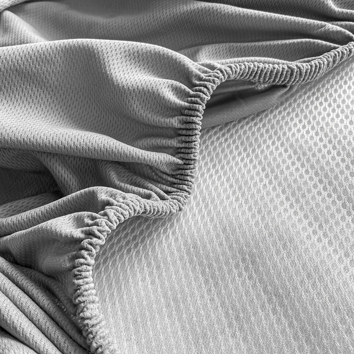 91家纺网 家纺一手货源 找家纺 慕梵家居 2025新款大版印花冰豆豆凉席席子床笠款三件套 甜蜜的爱-蓝