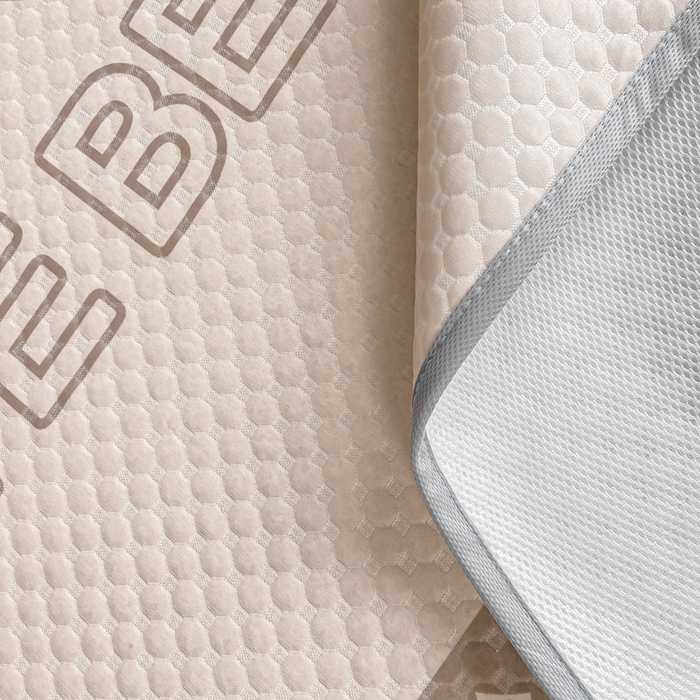 91家纺网 家纺一手货源 找家纺 慕梵家居 2025新款大版印花冰豆豆凉席席子三件套 可爱熊-咖