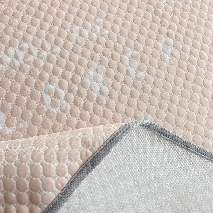 91家纺网 家纺一手货源 找家纺 慕梵家居 2025新款大版印花冰豆豆凉席席子三件套 繁花-粉