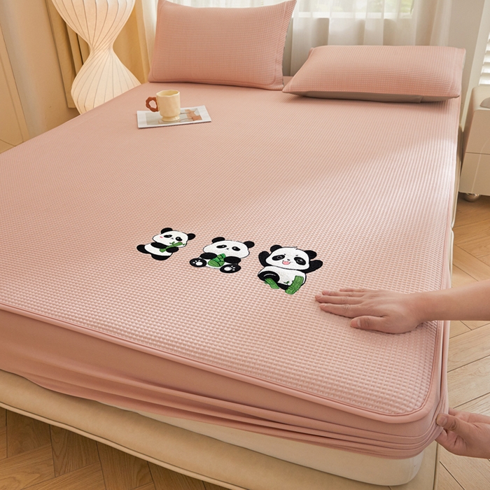 91家纺网 家纺一手货源 找家纺 （总）全季家居 2025新款A类乙纶PE家族系列刺绣凉豆豆席凉席席子