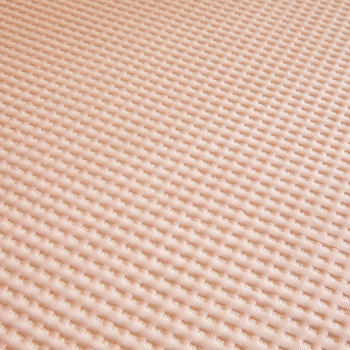 91家纺网 家纺一手货源 找家纺 全季家居 2025新款A类乙纶PE家族系列刺绣凉豆豆席凉席席子 快乐小熊-淡粉-床席款