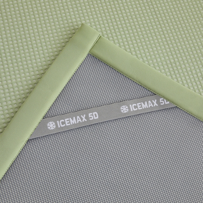 91家纺网 家纺一手货源 找家纺 全季家居 2025新款A类乙纶PE家族系列刺绣凉豆豆席凉席席子 快乐小熊-水绿-床席款