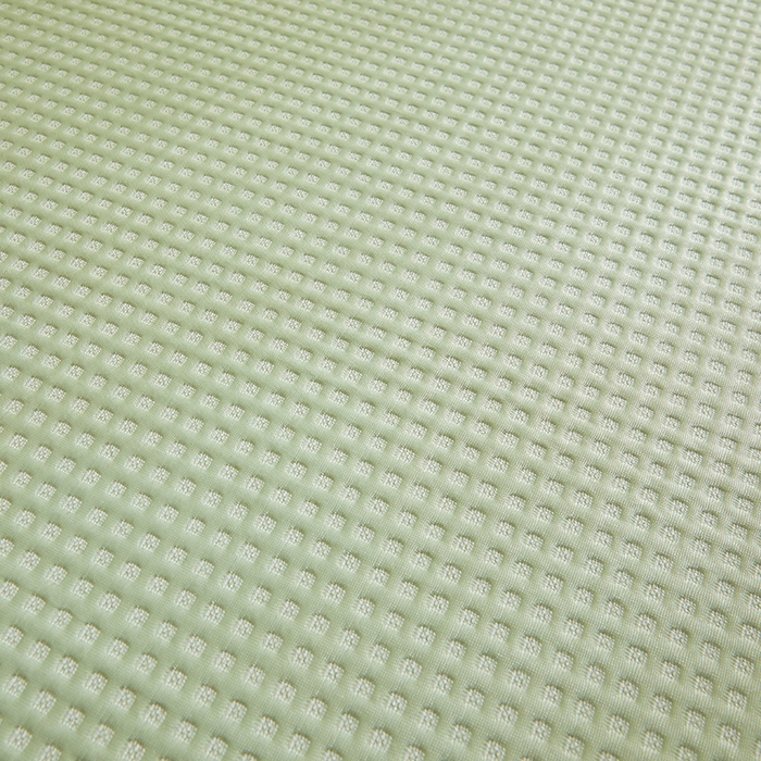 91家纺网 家纺一手货源 找家纺 全季家居 2025新款A类乙纶PE家族系列刺绣凉豆豆席凉席席子 快乐小熊-水绿-床席款