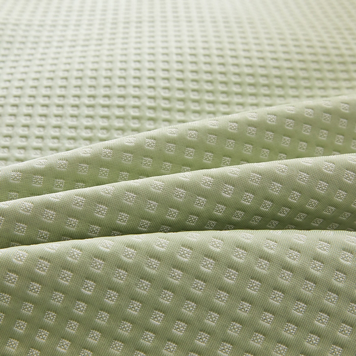 91家纺网 家纺一手货源 找家纺 全季家居 2025新款A类乙纶PE家族系列刺绣凉豆豆席凉席席子 快乐小熊-水绿-床席款