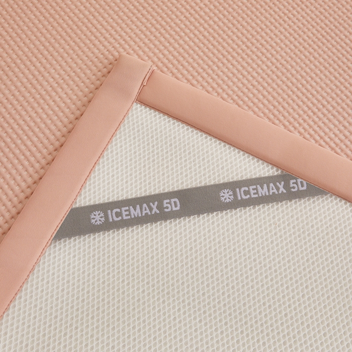 91家纺网 家纺一手货源 找家纺 全季家居 2025新款A类乙纶PE家族系列刺绣凉豆豆席凉席席子 熊猫家族-淡粉-床席款