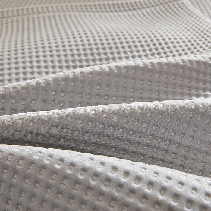 91家纺网 家纺一手货源 找家纺 全季家居 2025新款A类乙纶PE家族系列刺绣凉豆豆席凉席席子 熊猫家族-浅灰-床席款