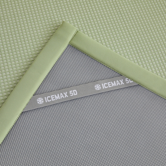 91家纺网 家纺一手货源 找家纺 全季家居 2025新款A类乙纶PE家族系列刺绣凉豆豆席凉席席子 熊猫家族-水绿-床席款