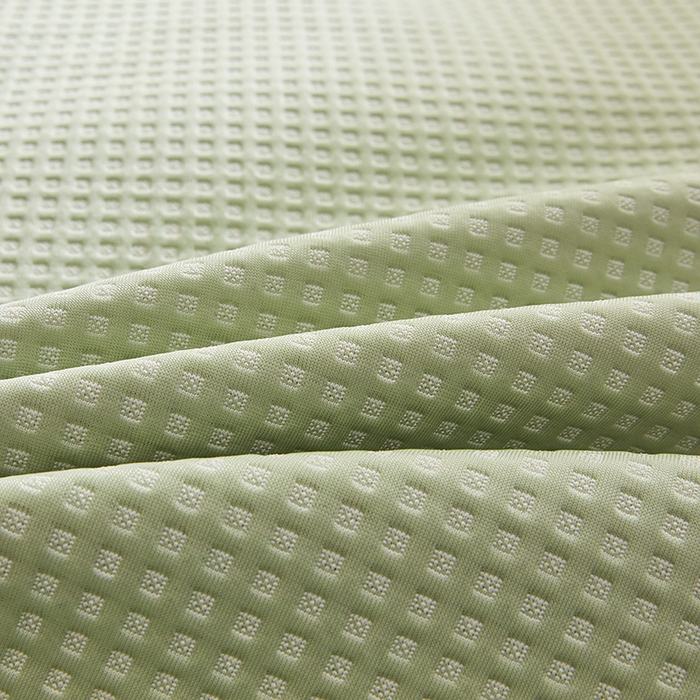 91家纺网 家纺一手货源 找家纺 全季家居 2025新款A类乙纶PE家族系列刺绣凉豆豆席凉席席子 熊猫家族-水绿-床席款