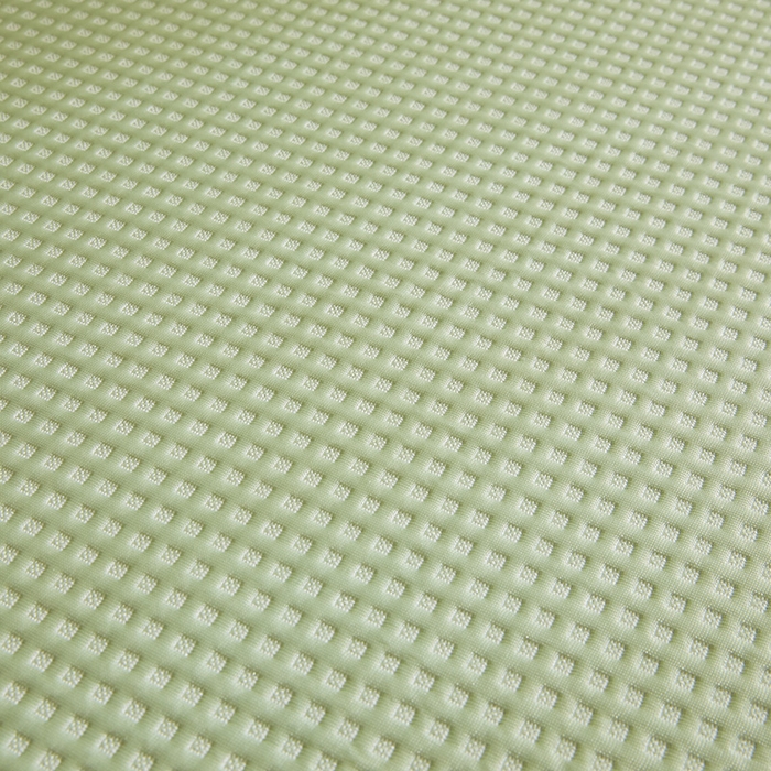 91家纺网 家纺一手货源 找家纺 全季家居 2025新款A类乙纶PE家族系列刺绣凉豆豆席凉席席子 快乐小熊-水绿-床笠款