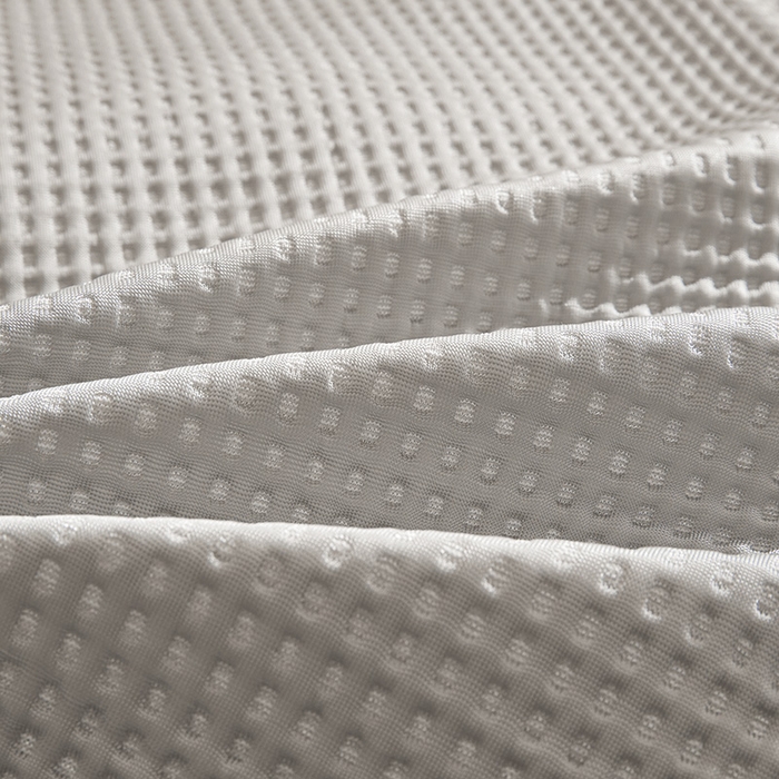 91家纺网 家纺一手货源 找家纺 全季家居 2025新款A类乙纶PE家族系列刺绣凉豆豆席凉席席子 熊猫家族-浅灰-床笠款