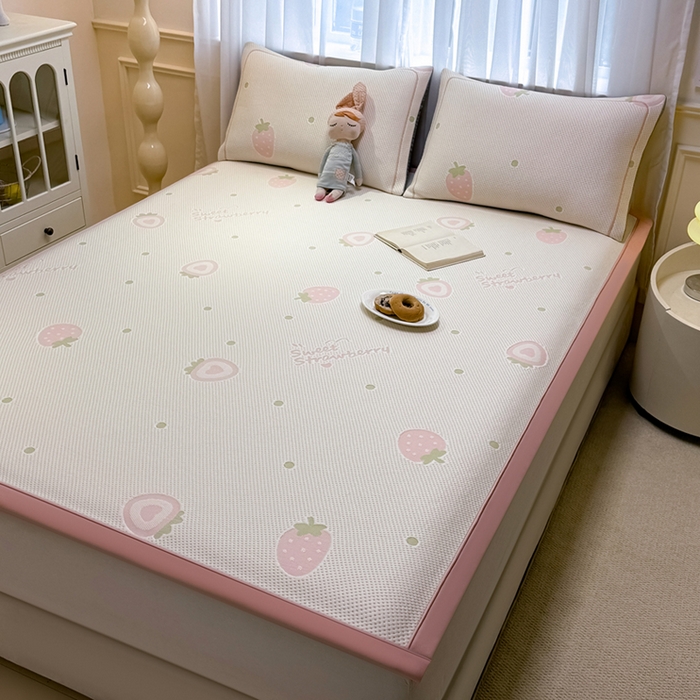 91家纺网 家纺一手货源 找家纺 （总）全季家居 2025新款A类乙纶PE卡通系列凉豆豆席凉席席子