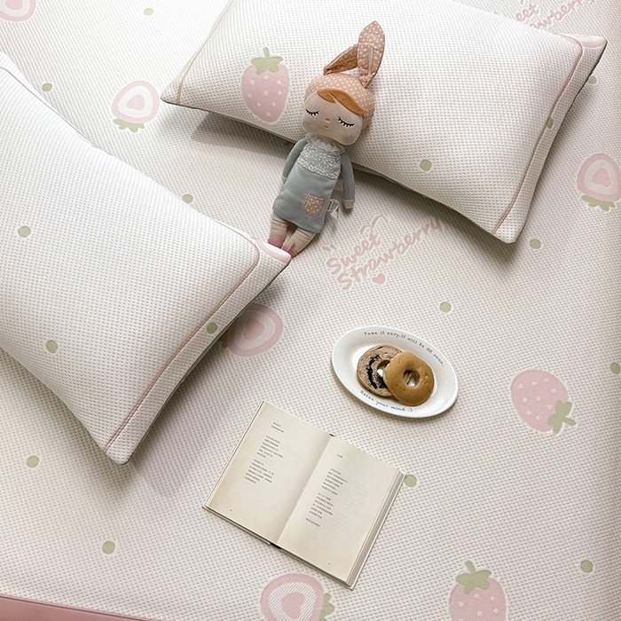 91家纺网 家纺一手货源 找家纺 （总）全季家居 2025新款A类乙纶PE卡通系列凉豆豆席凉席席子