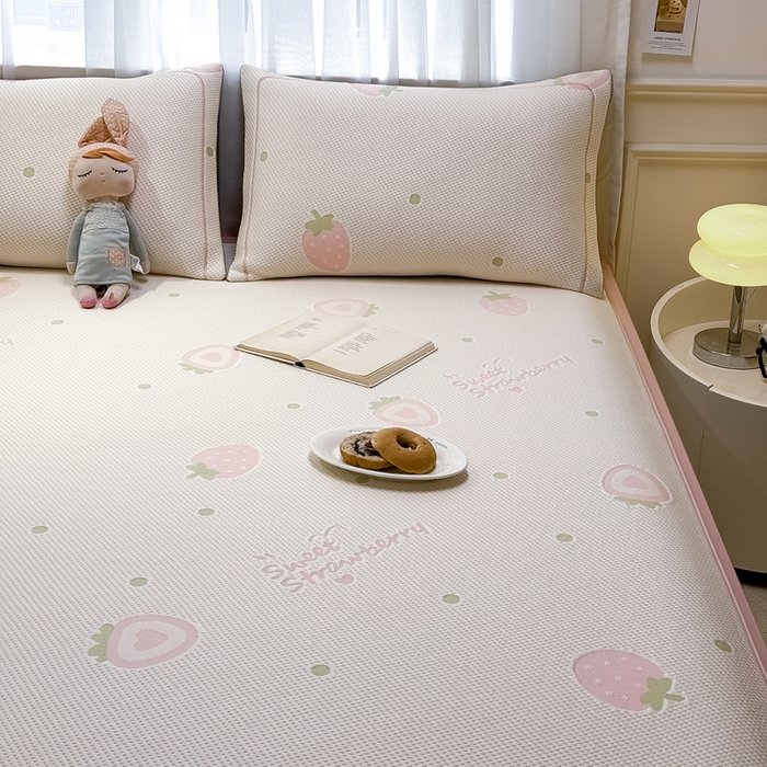 91家纺网 家纺一手货源 找家纺 （总）全季家居 2025新款A类乙纶PE卡通系列凉豆豆席凉席席子