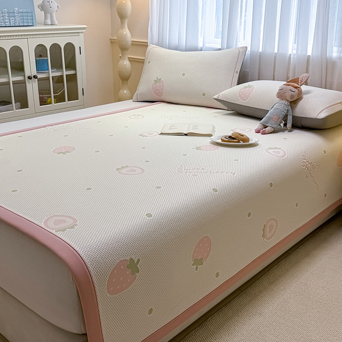 91家纺网 家纺一手货源 找家纺 （总）全季家居 2025新款A类乙纶PE卡通系列凉豆豆席凉席席子