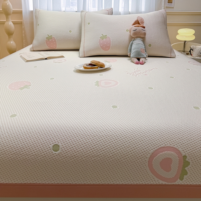 91家纺网 家纺一手货源 找家纺 （总）全季家居 2025新款A类乙纶PE卡通系列凉豆豆席凉席席子