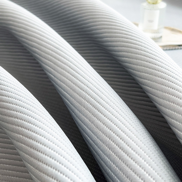 91家纺网 家纺一手货源 找家纺 全季家居 2025新款A类乙纶PE希望森林刺绣系列凉豆豆席凉席席子 银灰-床席款