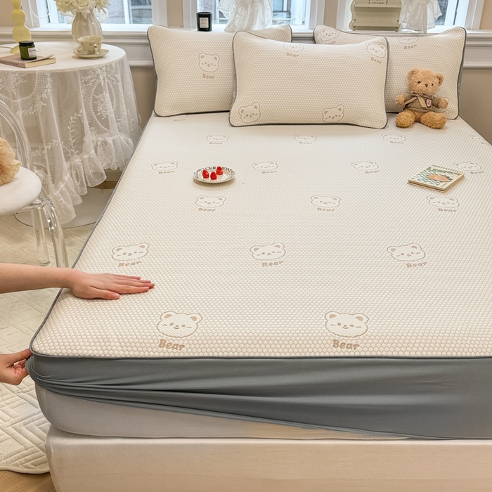 91家纺网 家纺一手货源 找家纺 （总）全季家居 2025新款A类乙纶PE小动物系列凉豆豆席凉席席子