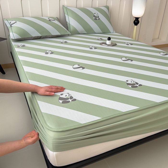 91家纺网 家纺一手货源 找家纺 （总）全季家居 2025新款5A乙纶全PE卡通系列凉感软凉席席子