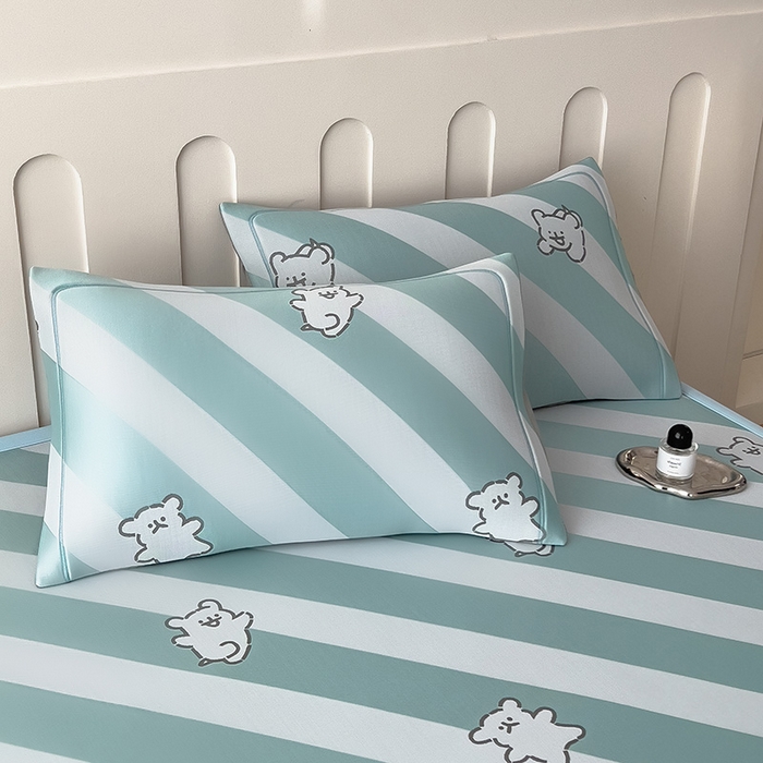 91家纺网 家纺一手货源 找家纺 全季家居 2025新款5A乙纶全PE卡通系列凉感软凉席席子 快乐小狗 床席