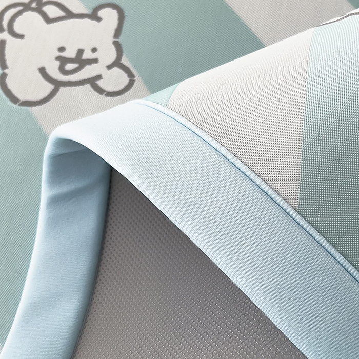 91家纺网 家纺一手货源 找家纺 全季家居 2025新款5A乙纶全PE卡通系列凉感软凉席席子 快乐小狗 床席