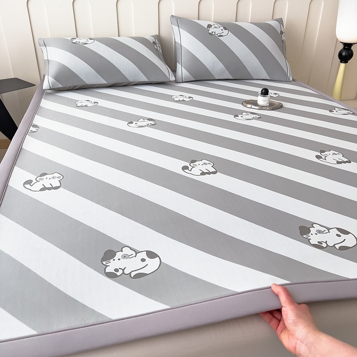 全季家居 2025新款5A乙纶全PE卡通系列凉感软凉席席子 慵懒猫咪 床席