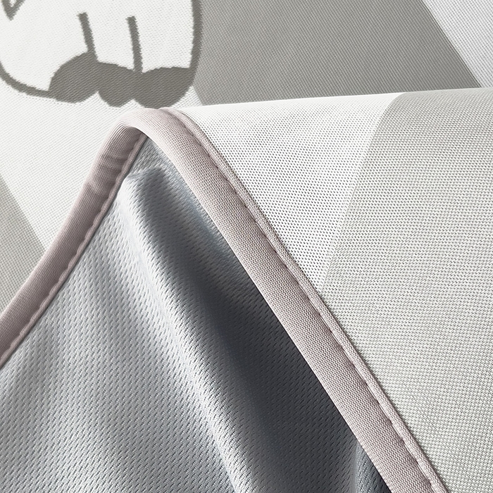 91家纺网 家纺一手货源 找家纺 全季家居 2025新款5A乙纶全PE卡通系列凉感软凉席席子 慵懒猫咪 床笠