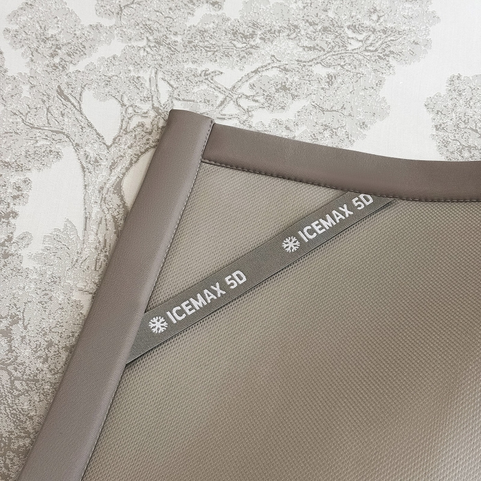 91家纺网 家纺一手货源 找家纺 全季家居 2025新款5A乙纶全PE花卉轻奢提花凉感软凉席席子 暗香疏影-浅灰 床席