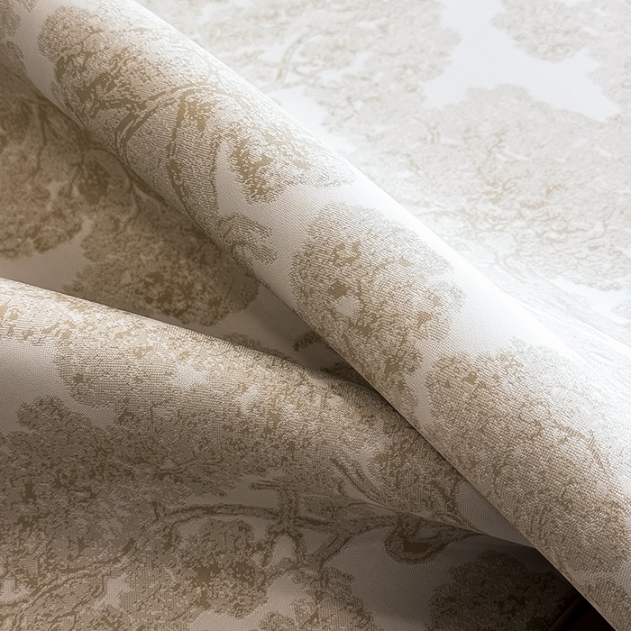 91家纺网 家纺一手货源 找家纺 全季家居 2025新款5A乙纶全PE花卉轻奢提花凉感软凉席席子 暗香疏影-浅咖 床席